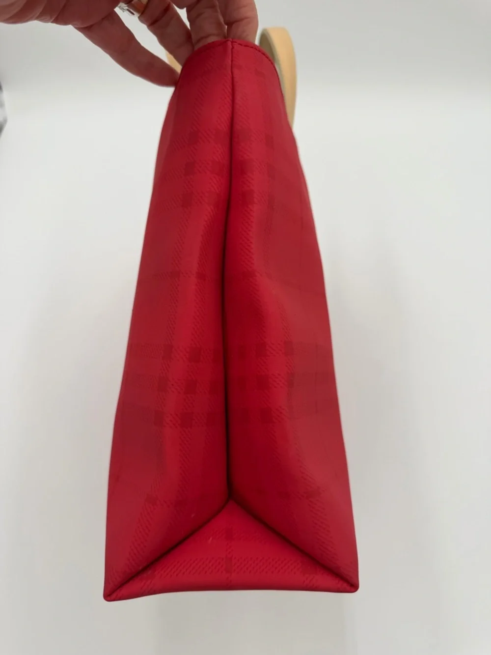 Vintage Burberry Nova Check Mini Tote Canvas Leather Handles Authenticated - Picture 4 of 15